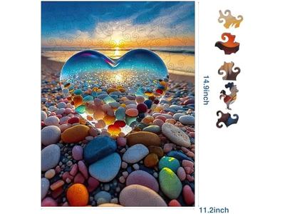  Unique Wood Animal Shaped Puzzles Adult with Exquisite Wooden Box 