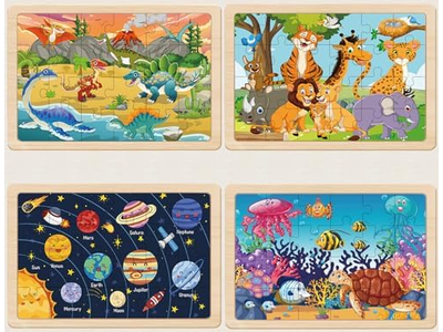 24 Pieces Wooden Puzzles for Toddlers Ages 3 4 5 6 7 8 Year Olds Puzzles Toys