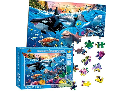 Underwater World Piece Jigsaw Puzzle for Toddler Children 