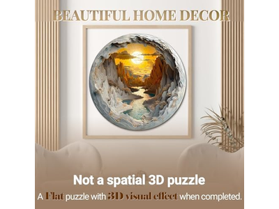 Wooden Puzzle for Adults-3D Vision Effect 